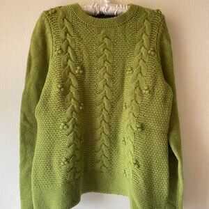 Boden Cable knit wool sweater, Sz 10US/14UK